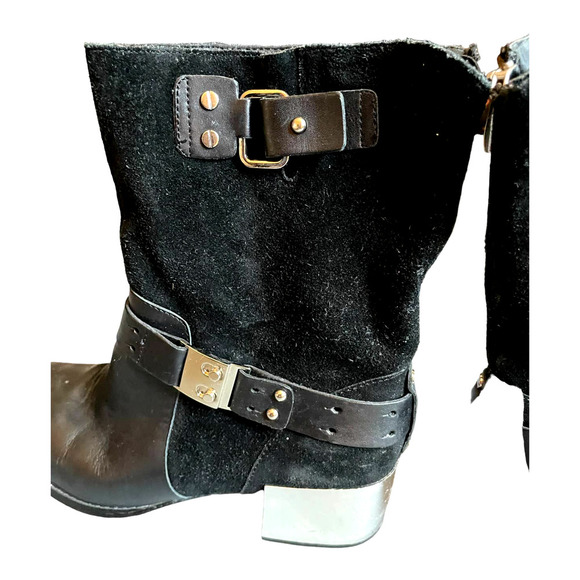 DANIBLACK  RAFAEL BOOT IN BLACK WITH MIRROR HEEL SZ 6.5 - Picture 9 of 9